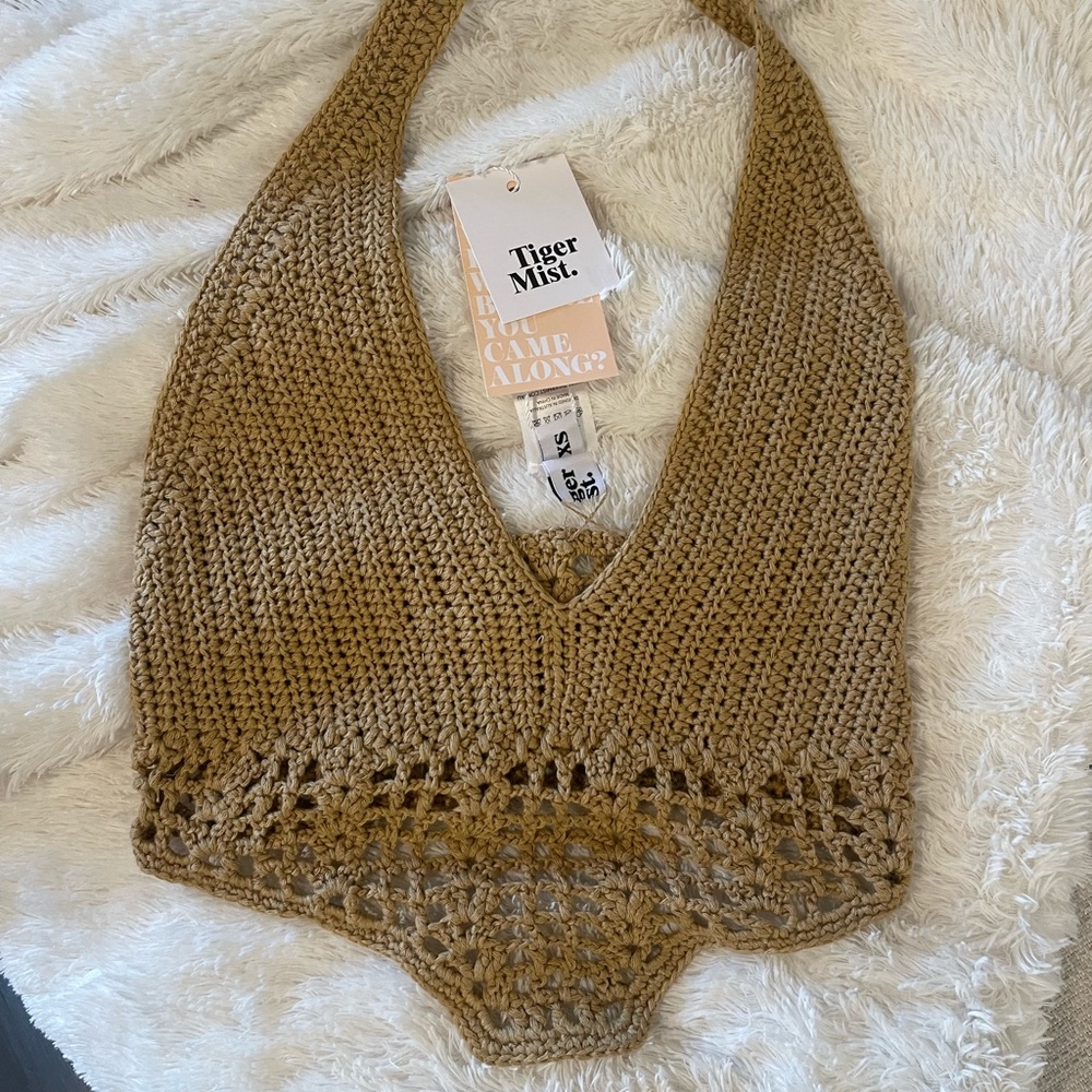 Crochet Tiger Mist halter top